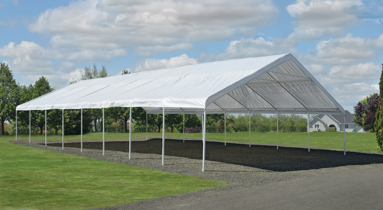 UltraMax 18 Leg Canopy 30' x 50' White - 27774 - ShelterLogic - Backyard Caravan LLC