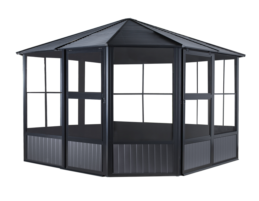 Charleston Solarium 12' x 12' - (442-9162998) - Sojag - Backyard Caravan LLC