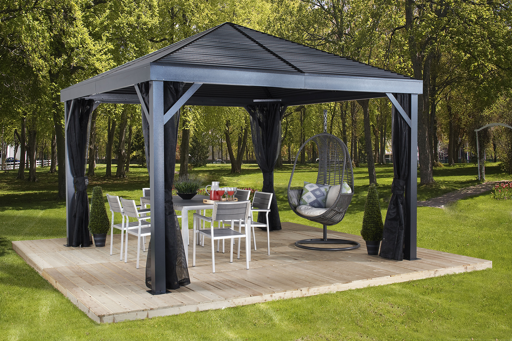 South Beach Gazebo 12' x 12' - (500-8162769) - Sojag - Backyard Caravan LLC