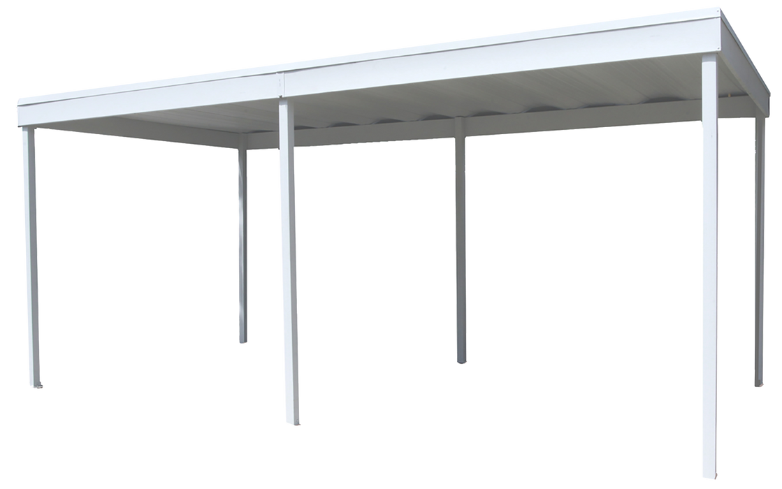 Freestanding Carport or Patio Cover 10 x 20 ft. Eggshell - CP1020 - Arrow Storage Products - Backyard Caravan LLC
