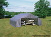 ShelterCoat 22' x 24' Garage Peak Gray STD - 82143 - ShelterLogic - Backyard Caravan LLC