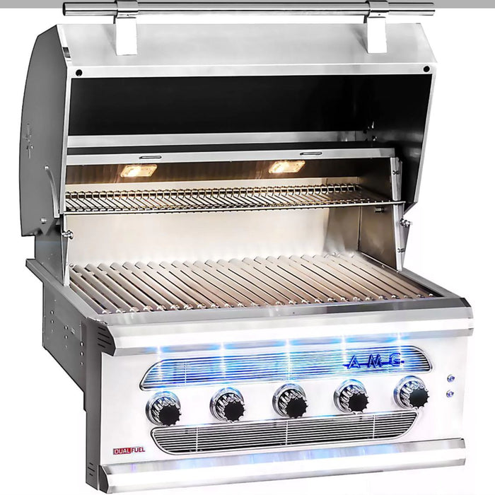 American Muscle Grill 36-Inch 5-Burner Built-In Dual Fuel Natural Gas Grill - AMG36-NG - Summerset Grills