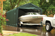 ShelterTube 12 x 25 ft. Garage Green STD - 62810 - ShelterLogic - Backyard Caravan LLC