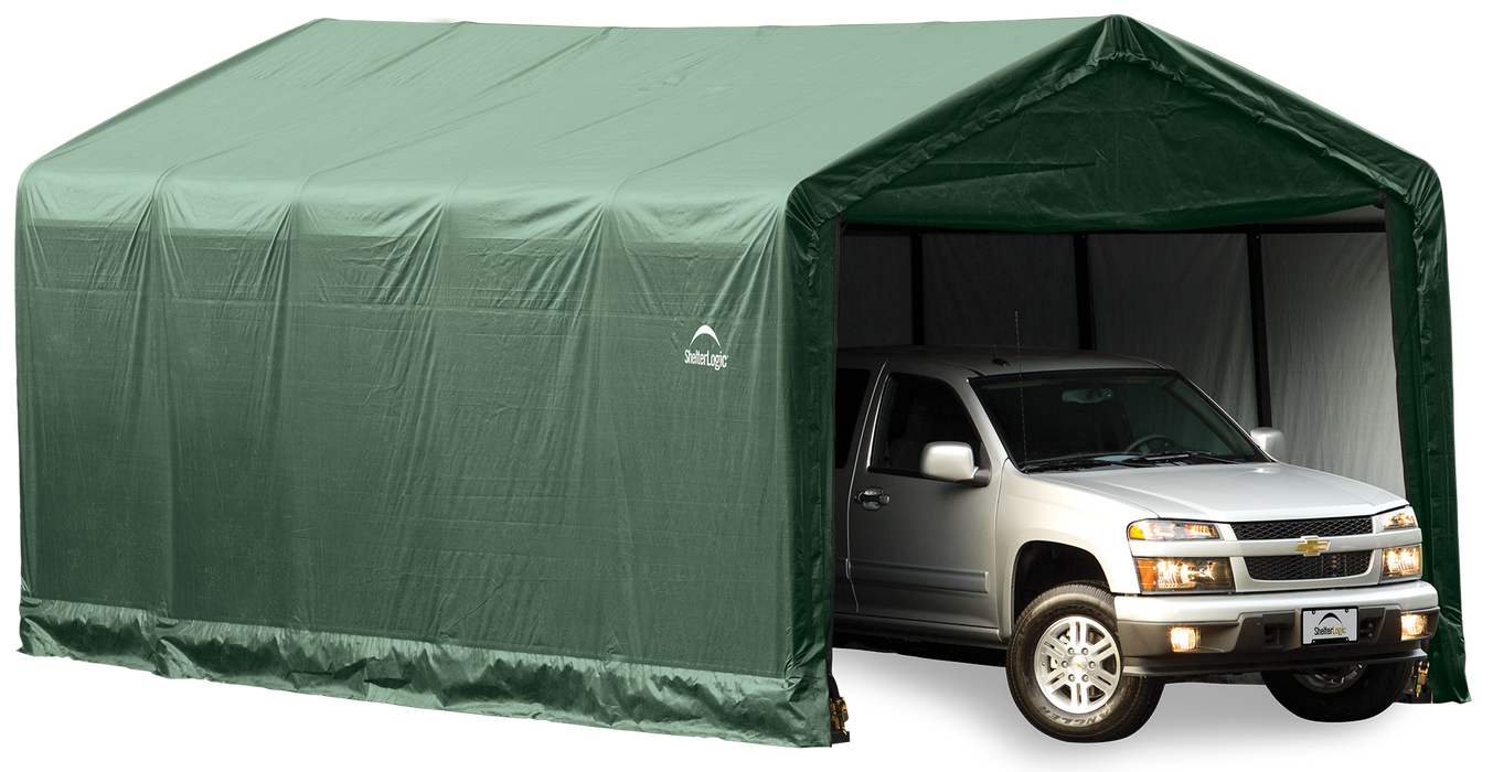 ShelterTube 12 x 25 ft. Garage Green STD - 62810 - ShelterLogic - Backyard Caravan LLC