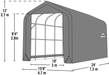 ShelterCoat 15' x 24' Garage Peak Gray STD - 95370 - ShelterLogic - Backyard Caravan LLC
