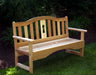 6' Cedar Keyway Garden Bench - Creekvine Designs - Backyard Caravan LLC