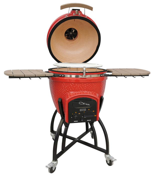 Vision C-RC1F1 52 Inch Deluxe Kamado Grill, Red - C-RC1F1 - Vision Grills