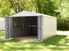 Commander 10 x 15 ft. Steel Storage Building Eggshell - CHD1015-A - Arrow Storage Products - Backyard Caravan LLC