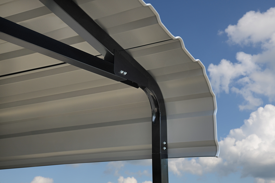 Arrow Carport 14' x 20' x 14', Charcoal - CPHC142014 - Arrow Storage Products