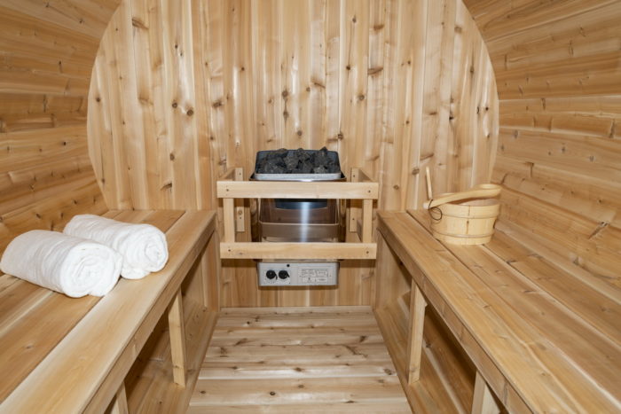Canadian Timber White Cedar Tranquility Sauna - CTC2345H - Dundalk LeisureCraft Saunas - Backyard Caravan LLC