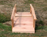 8' Cedar Pearl River Garden Bridge - Creekvine Designs - Backyard Caravan LLC