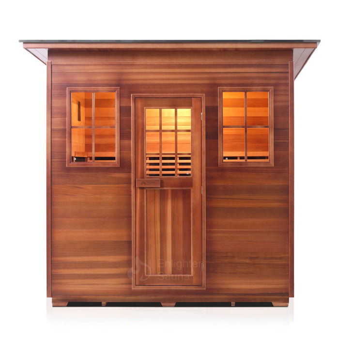 Enlighten Sierra 5 Person Outdoor/Indoor Infrared Sauna - 16380 - Enlighten Sauna