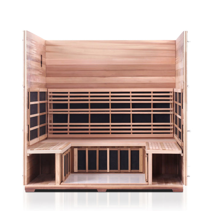 Enlighten Sierra 5 Person Outdoor/Indoor Infrared Sauna - 16380 - Enlighten Sauna
