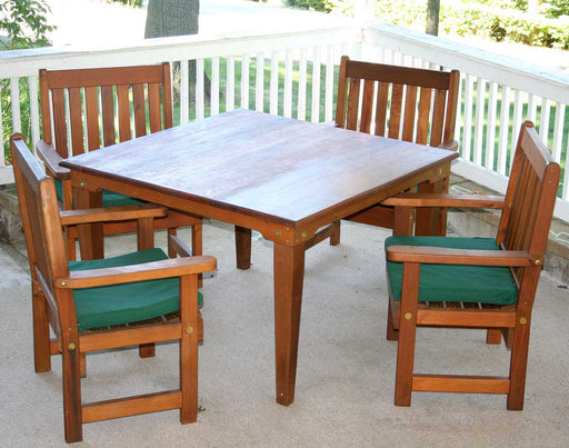 47" Cedar Get-Together Patio Dining Table with (4) Chairs - Creekvine Designs - Backyard Caravan LLC