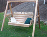 4' Cedar Royal Country Hearts Porch Swing with Stand - Creekvine Designs - Backyard Caravan LLC