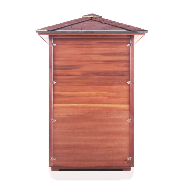 Enlighten Rustic 2 Person Outdoor/Indoor Infrared Sauna - 17376 - Enlighten Sauna