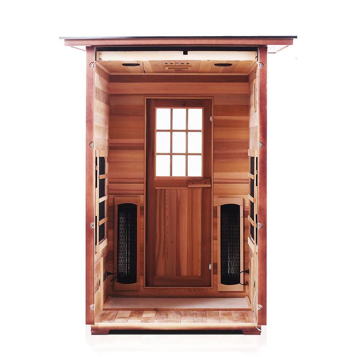 Enlighten Sierra 2 Person Outdoor/Indoor Infrared Sauna - 16376 - Enlighten Sauna