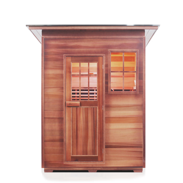 Enlighten Sierra 3 Person Outdoor/Indoor Infrared Sauna - 16377 - Enlighten Sauna