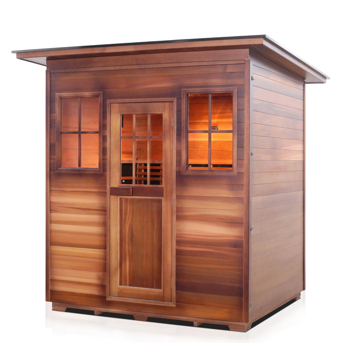 Enlighten Sierra 4 Person Outdoor/Indoor Infrared Sauna - 16378 - Enlighten Sauna