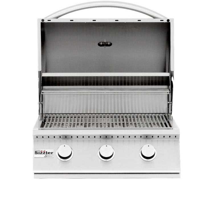 Summerset Sizzler 32-Inch 4-Burner Built-In Natural Gas Grill With Rear Infrared Burner - SIZ32-NG - Summerset Grills