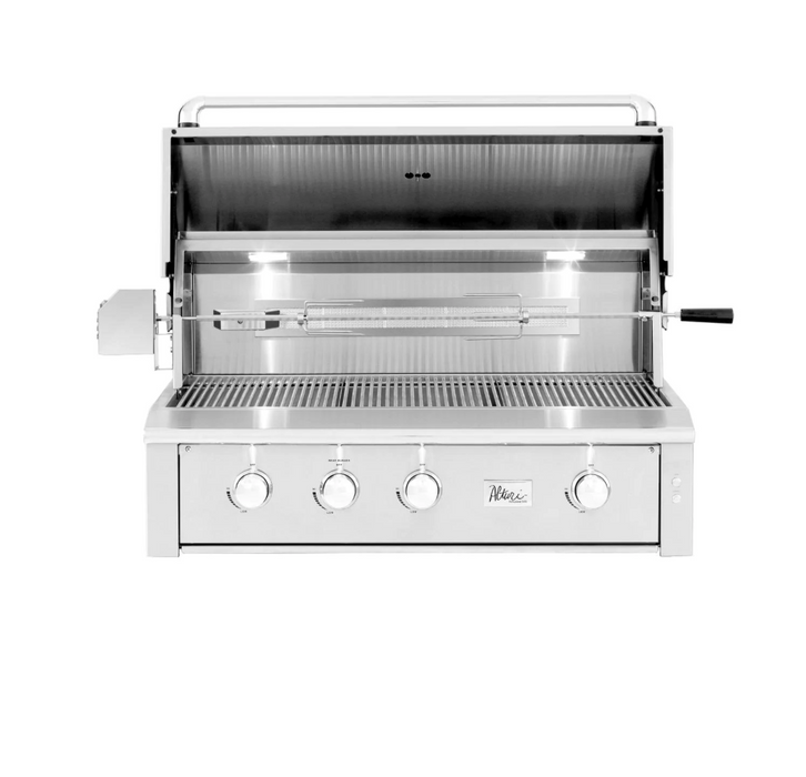Summerset Alturi 42-Inch 3-Burner Built-In Natural Gas Grill With Red Brass Burners & Rotisserie - ALT42R-NG - Summerset Grills