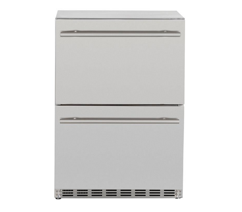 Summerset 5.3 Cu. Ft. UL Deluxe 2-Drawer Refrigerator w/Locking Door Features - SSRFR-24DR2 - Summerset Grills
