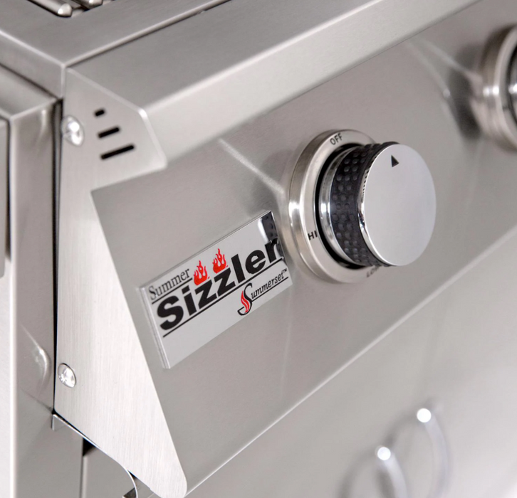 Summerset Sizzler 26-Inch 3-Burner Natural Gas Grill w/ Cart - SIZ26-NG + CART-SIZ26 - Summerset Grills