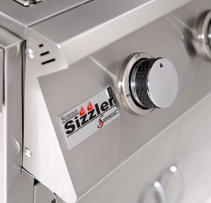 Summerset Sizzler 40-Inch 5-Burner Propane Gas Grill With Rear Infrared Burner w/ Cart - SIZ40-LP + CART-SIZ40- Summerset Grills