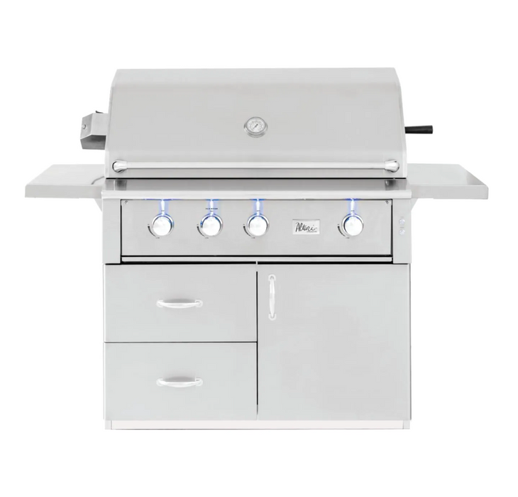 Summerset Alturi 42-Inch 3-Burner Propane Gas Grill With Stainless Steel Burners & Rotisserie w/ Cart -ALT42T-LP + CART-ALT42- Summerset Grills