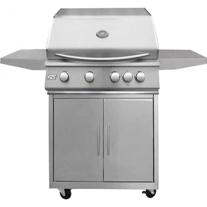 RCS Premier Series 32-Inch 4-Burner Natural Gas Grill With Rear Infrared Burner - RJC32A-NG + RJCMC - RCS Grills