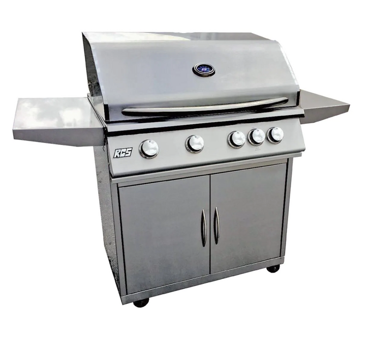 RCS Premier Series 40-Inch 5-Burner Natural Gas Grill With Rear Infrared Burner - RJC40A-NG + RJCLC - RCS Grills