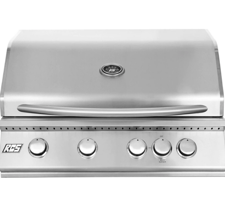 RCS Premier Series 32-Inch 4-Burner Built-In Propane Gas Grill With Rear Infrared Burner - RJC32A-LP - RCS Grills