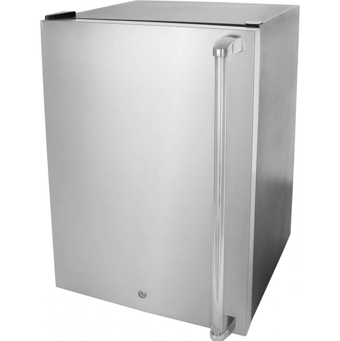 RCS 21-Inch 4.5 Cu. Ft. Compact Stainless Steel Refrigerator With Locking  Door & Recessed Handle - REFR1A