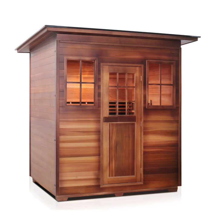 Enlighten Sierra 4 Person Outdoor/Indoor Infrared Sauna - 16378 - Enlighten Sauna