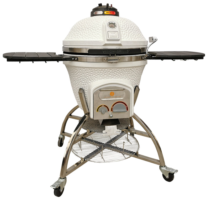 Vision XD702 54 Inch Maxis Kamado Grill, White - XD-702WC - Vision Grills