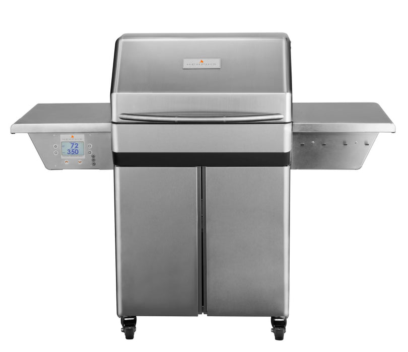Memphis Pro Cart Freestanding Wood Fire Grill with WiFi 430 SS Alloy - VG0001S4 - Memphis Grills
