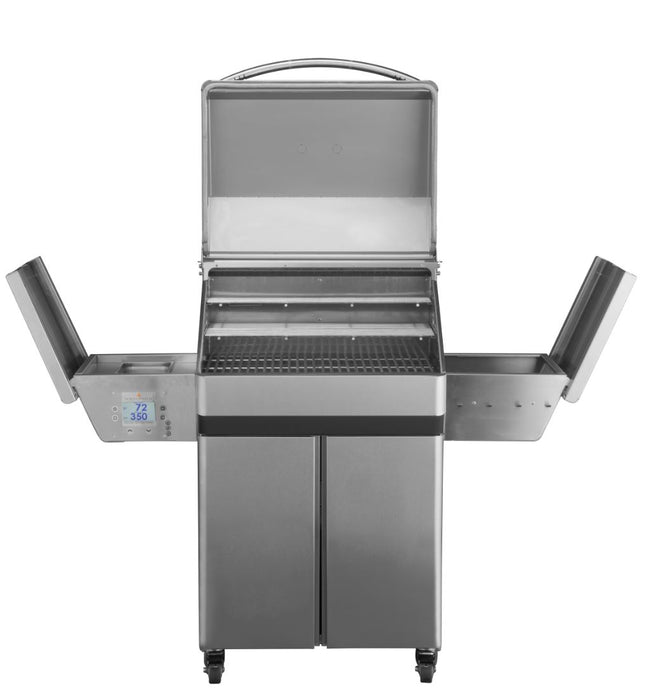 Memphis Pro Cart Freestanding Wood Fire Grill with WiFi 304 SS Alloy - VG0001S - Memphis Grills